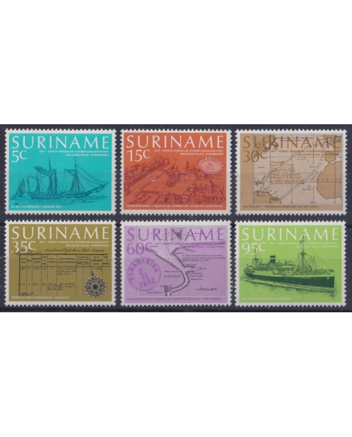 F-EX42047 SURINAME MNH 1977 TRADITIONAL SHIP BARCOS.