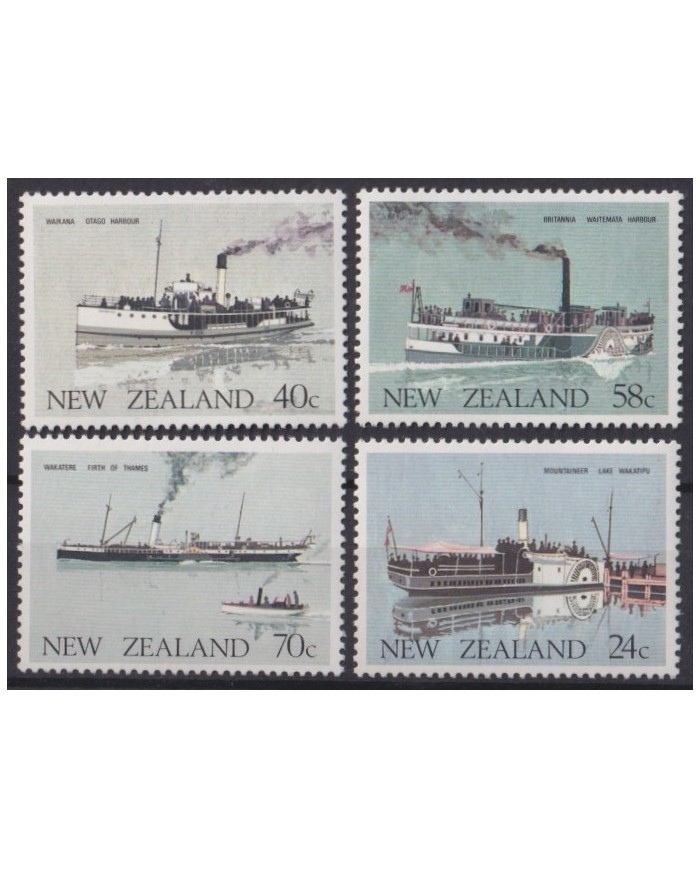 F-EX41992 NEW ZEALAND MNH 1985 TRADITIONAL SHIP BARCOS.