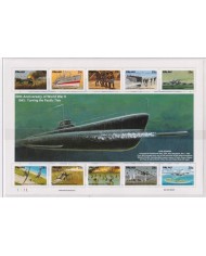 F-EX41363 PALAU MNH 1993 50TH ANNIV WWII SUBMARINE BATTLESHIP AIRPLANE SHIP.