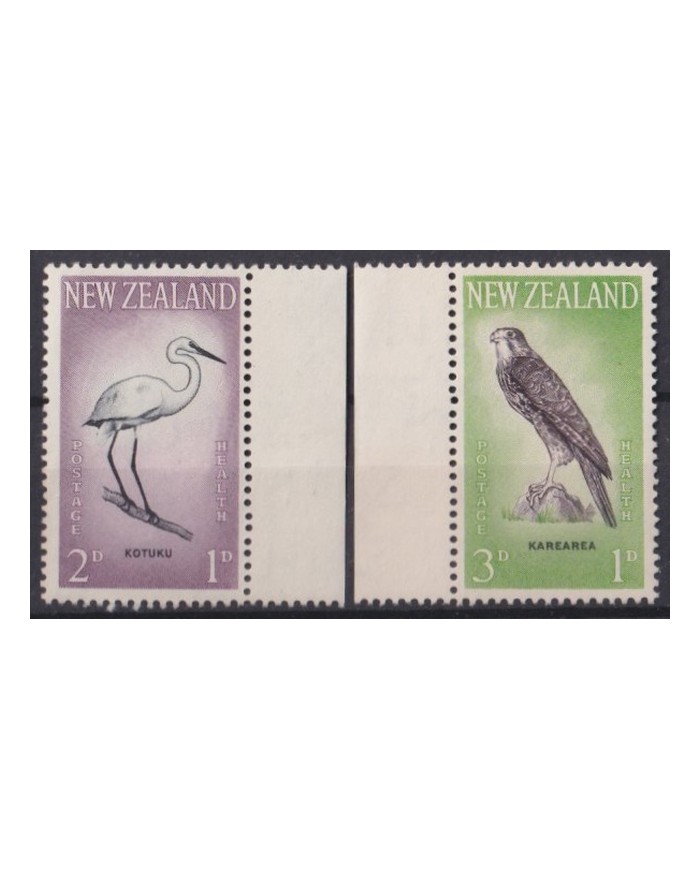 F-EX42064 NEW ZEALAND MNH 1961 HEALTH KOTUKO BIRD AVES PAJAROS OISEAUX VÖGEL.