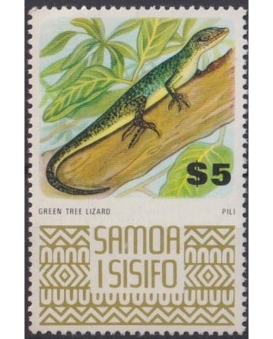 F-EX42027 PAPUA NEW GUINEA MNH 1972-75 FAUNA LIZARD 5$.
