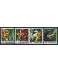 F-EX41958 SINGAPORE MNH 1973 FAUNA ZOO GARDEN TIGER MONKEY ANTELOPE.