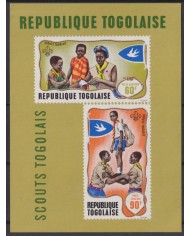 F-EX42153 TOGO MNH 1968 BOYS SCOUTS JAMBOREE SHEET.