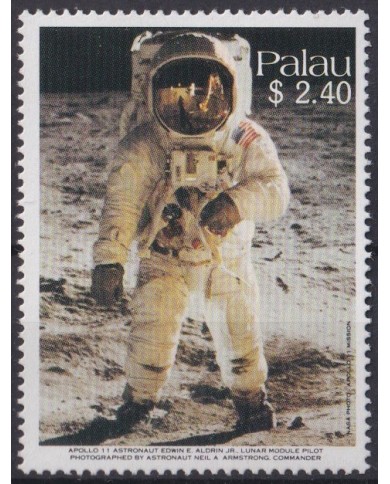F-EX42180 PALAU MNH 1989 SPACE COSMOS ALDRIN FIRST MAN ON THE MOON APOLLO 11.