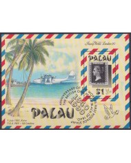 F-EX42185 PALAU MNH 1990 PENNY BLACK ANNIV AIRPLANE AVION SEAPLANE.