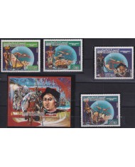 F-EX36720 MAURITANIA MNH 1986 DISCOVERY OF AMERICA BARCOS SHIP COLUMBUS INDIAN.