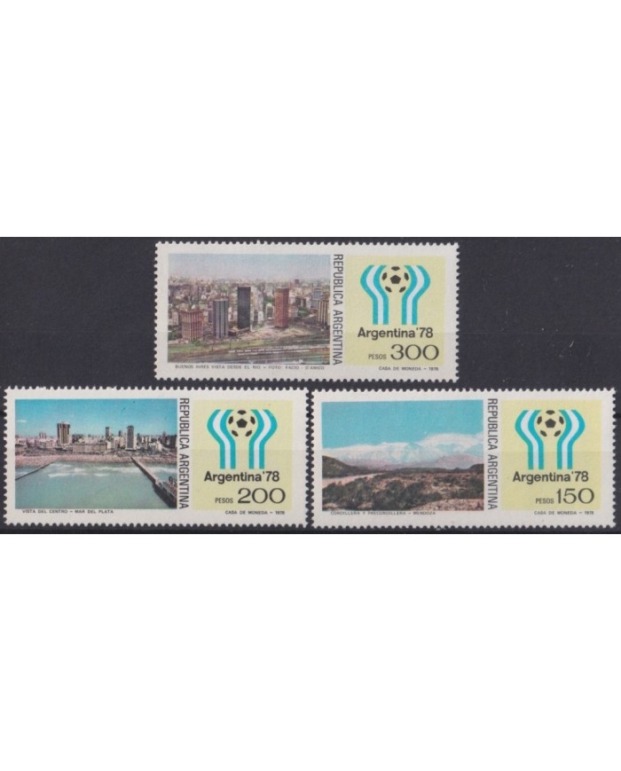 F-EX42343 ARGENTINA MNH 1978 LANDSCAPE & BUILDI NG WORLD CUP SOCCER FOOTBALL.