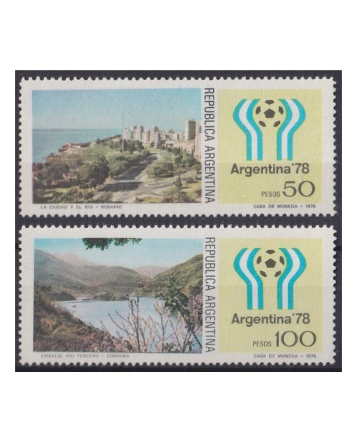F-EX42345 ARGENTINA MNH 1978 LANDSCAPE & BUILDING WORLD CUP SOCCER FOOTBALL.