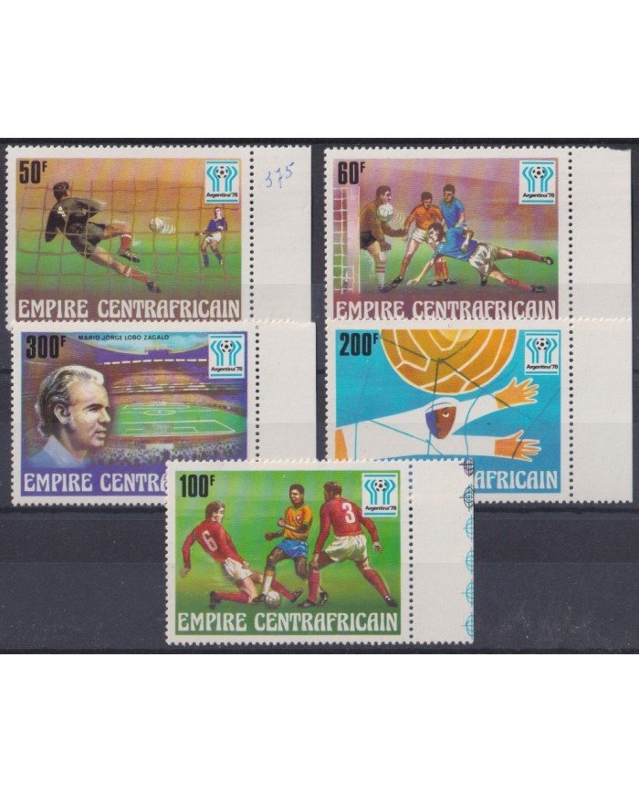F-EX42382 CENTRAL AFRICA MNH 1978 ARGENTINA WORLD CUP SOCCER FOOTBALL.