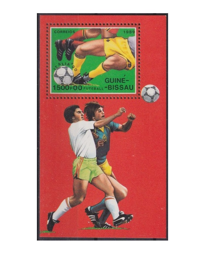 F-EX42653 GUINEA BISSAU MNH 1989 WORLD CHAMPIONSHIP CUP SOCCER FOOTBALL.