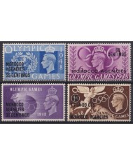 F-EX42318 MOROCCO AGENCIES MARRUECOS MH 1948 OLYMPIC GAMES LONDON OVERPRINT.