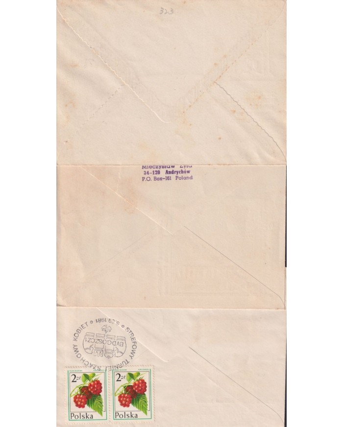 F-EX1906 POLONIA POSLKA POLAND. 10 SPECIAL CANCEL CHESS AJEDREZ.