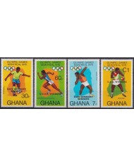 F-EX42628 GHANA MNH 1976 MONTREAL OLYMPIC GAMES ATHLETISM SOCCER BOXING WINNER.