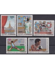 F-EX42393 CONGO MNH 1980 MOSCOW OLYMPIC GAMES ATHLETISM FENCING BOXING SOCCER.