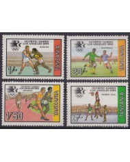 F-EX42742 TANZANIA MNH 1983 LOS ANGELES OLYMPIC GAMES SOCCER BASKETBALL BOXING.