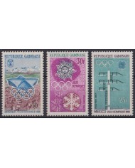F-EX42616 GABON MNH 1968 GRENOBLE WINTER OLYMPIC GAMES.