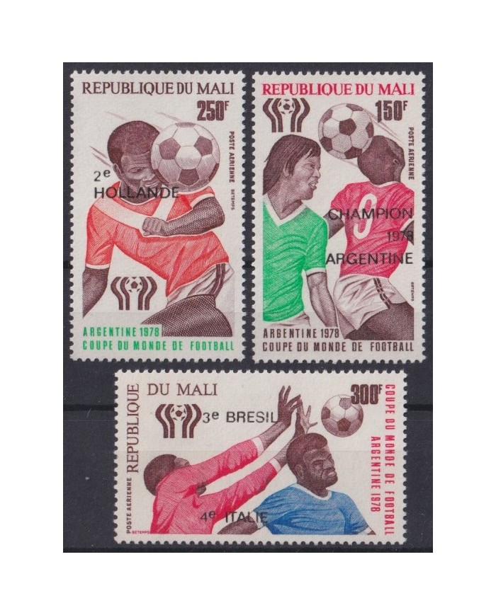F-EX42708 MALI MNH 1978 WORLD SOCCER CHAMPIONSHIP CUP WINNER OVERPRINT.