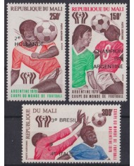 F-EX42708 MALI MNH 1978 WORLD SOCCER CHAMPIONSHIP CUP WINNER OVERPRINT.