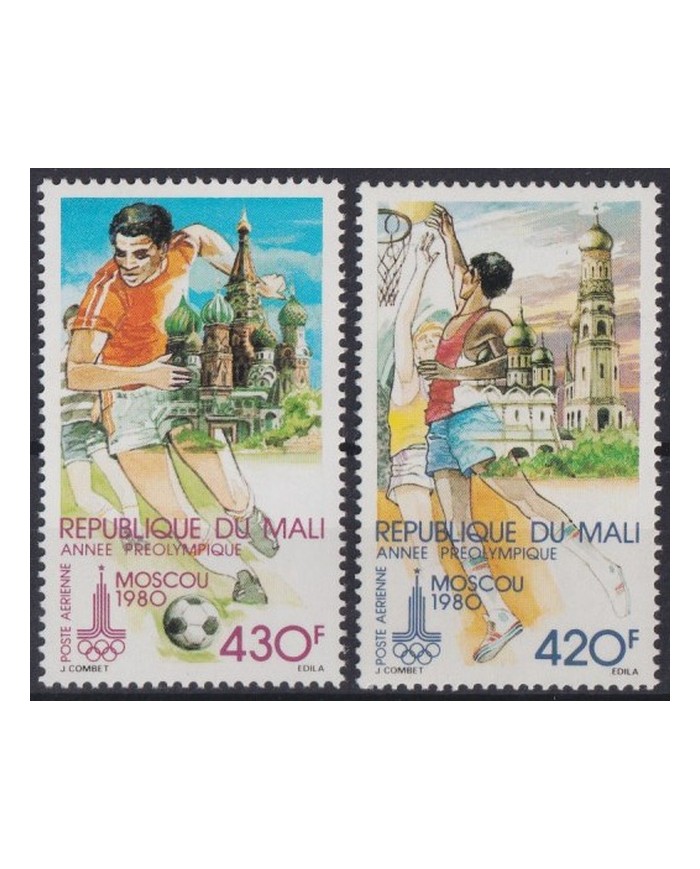F-EX42706 MALI MNH 1980 MOSCOW OLYMPIC GAMES SOCCER BASKETBALL.