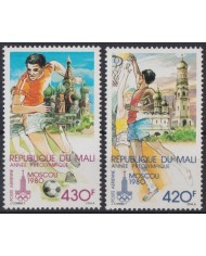 F-EX42706 MALI MNH 1980 MOSCOW OLYMPIC GAMES SOCCER BASKETBALL.