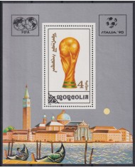 F-EX42735 MONGOLIA MNH 1990 FIFA WORLD SOCCER CHAMPIONSHIP CUP.