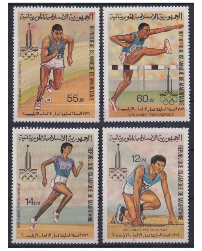 F-EX42719 MAURITANIE MNH 1980 MOSCOW OLYMPIC GAMES ATHLETISM.