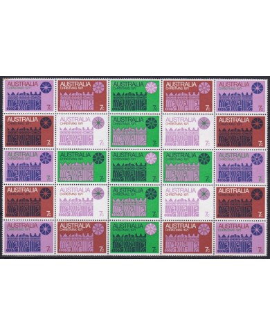 F-EX41860 AUSTRALIA MNH 1971 NAVIDAD CHRISTMAS DRAWING.