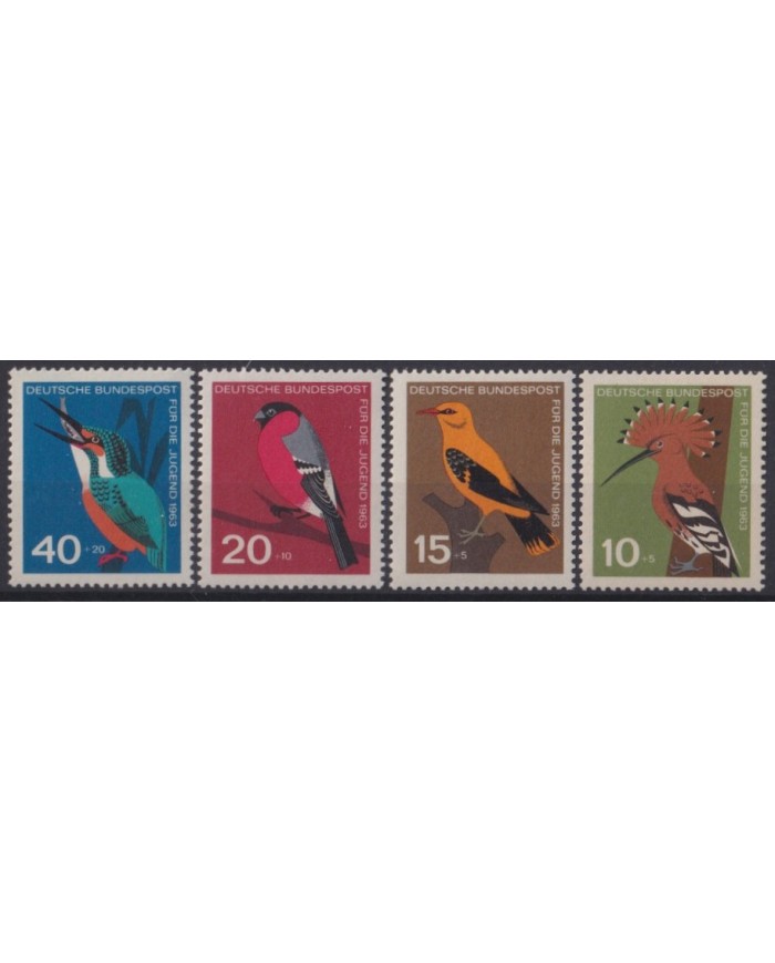 F-EX42247 GERMANY MNH 1963 WILDLIFE PRESERVATION BIRD AVES.