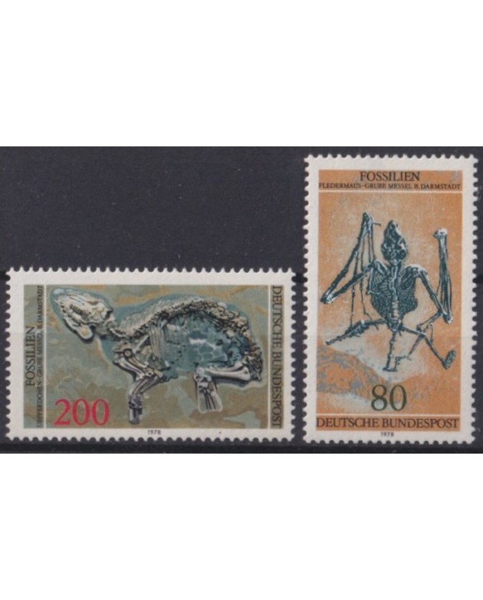 F-EX42249 GERMANY MNH 1978 FOSSIL BIRD.