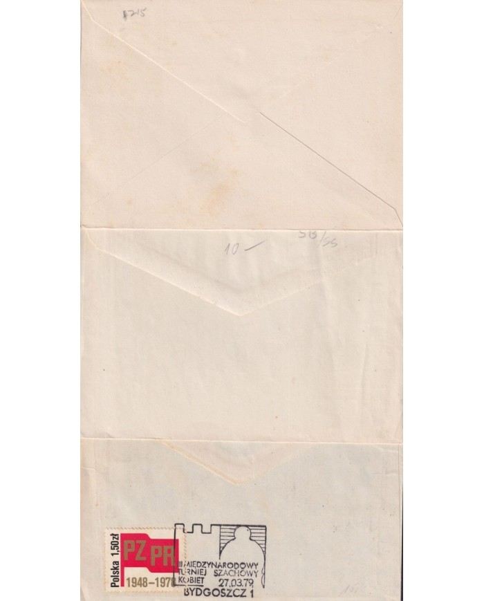 F-EX1907 POLONIA POSLKA POLAND. 10 SPECIAL CANCEL CHESS AJEDREZ.