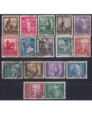 F-EX37518 ITALY 1938 USED PROCLAMATION OF EMPIRE COMPLETE SET.