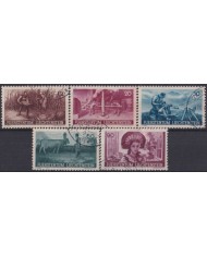 F-EX37530 LIECHTENSTEIN 1941 LANDSCAPE USED COMPLETE SET.
