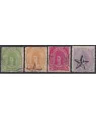 F-EX37624 GUATEMALA 1878 INDIAN WOMAN CANCELLED STAMP