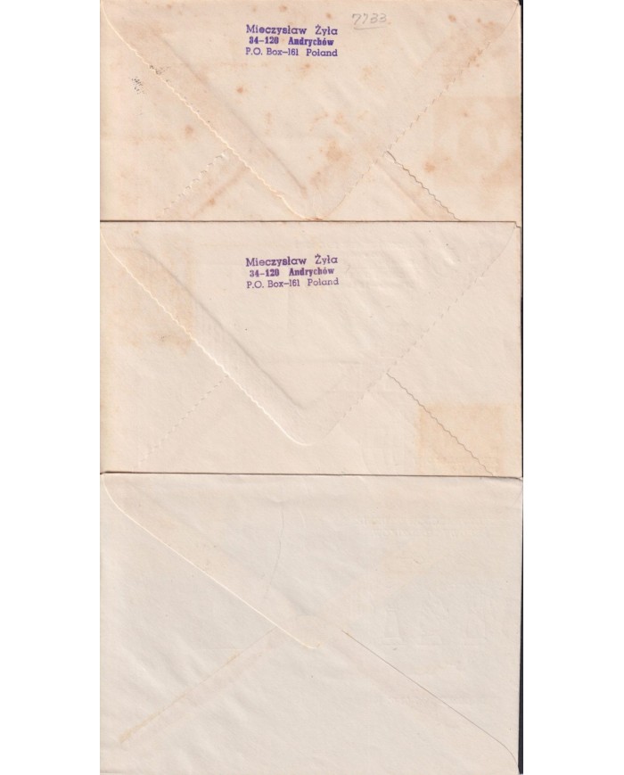 F-EX1909 POLONIA POSLKA POLAND. MAGYAR. 10 SPECIAL CANCEL CHESS AJEDREZ.