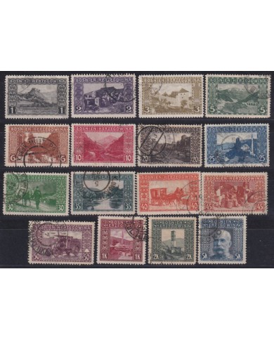 F-EX37696 BOSNIA HERZEGOVINA 1906 STAMPS KUK MILITAR POST CANCEL SET.
