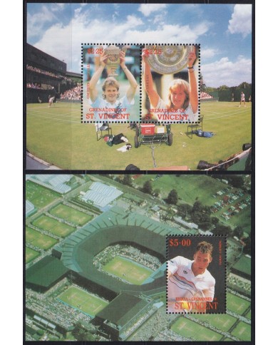 F-EX42650 BEQUIA GRENADINES ST VINCENT MNH 1988 TENNIS CHAMPIONSHIP CUP.