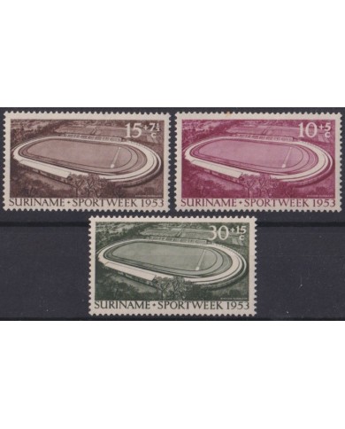 F-EX42313 SURINAME NEDERLAND MH 1953 SPORT WEEK STADIUM