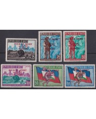 F-EX42303 HAITI MH 1959 SPORT OVERPRINT DICOBOLO PANAMERICAN GAMES CHICAGO.