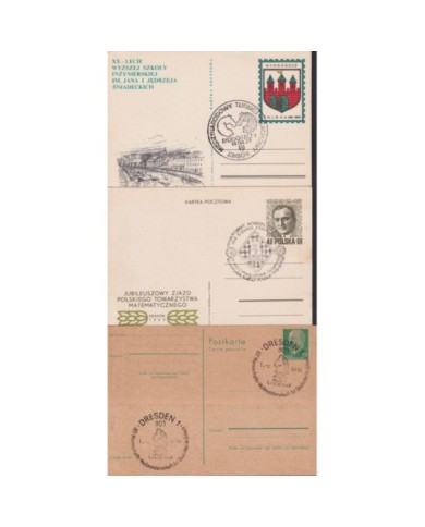 F-EX1911 POLONIA POSLKA POLAND 10 SPECIAL CANCEL CHESS AJEDREZ.