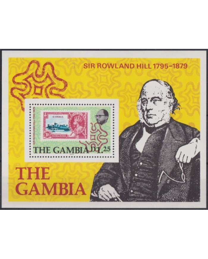 F-EX42625 GAMBIA MNH 1979 ROWLAND HILL CENTENARY OF DEATH.