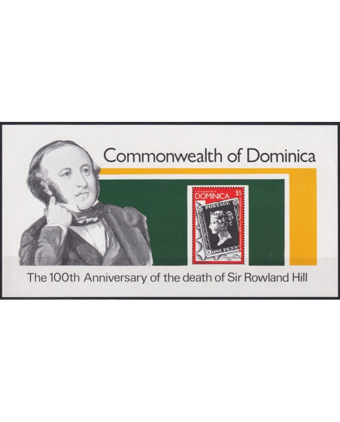 F-EX41911 DOMINICA MNH 1979 ROWLAND HILL CENTENARY OF DEATH.