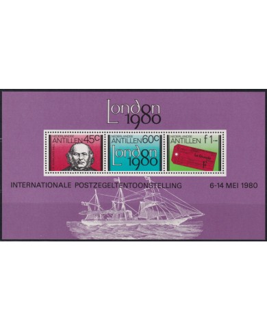 F-EX41906 NEDERLAND ANTILLES MNH 1979 ROWLAND HILL LONDON 1980 EXPO SHIP