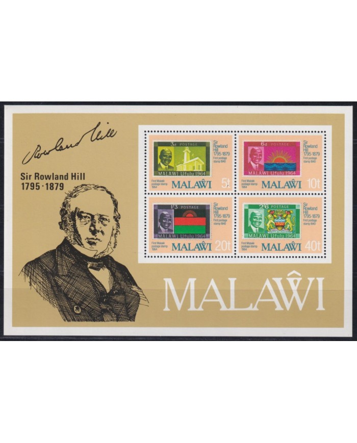F-EX41924 MALAWI MNH 1979 ROWLAND HILL CENTENARY OF DEATH