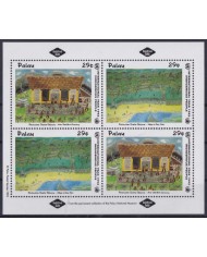 F-EX42198 PALAU MNH 1993 NAIF ART PAINTING CHARLIE GIBBONS.