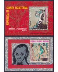 F-EX42149 GUINEA ECUATORIAL MNH 1973 ART PAINTING PABLO PICASSO PERF & IMPERF.
