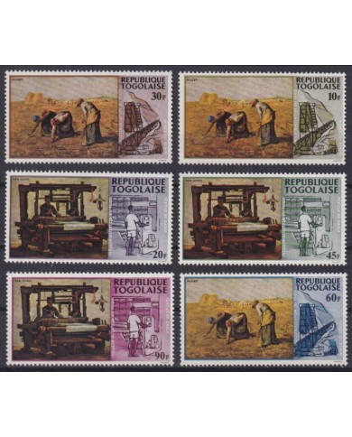 F-EX42145 TOGO MNH 1968 ART PAINTING MILLET VINCENT VAN GOGH.