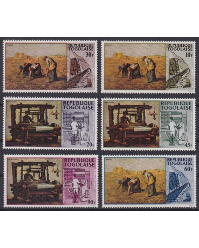F-EX42145 TOGO MNH 1968 ART PAINTING MILLET VINCENT VAN GOGH.