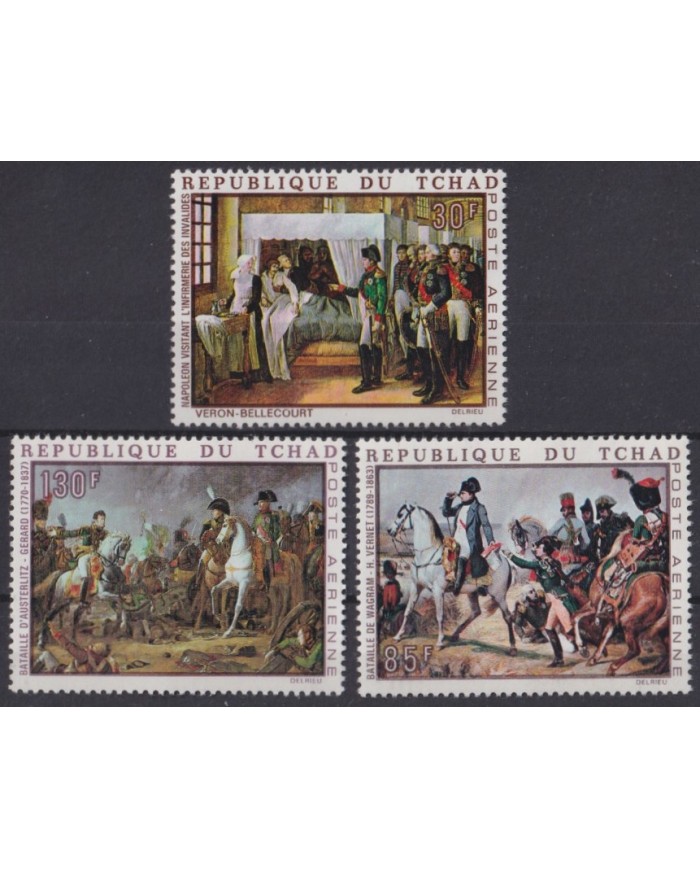 F-EX42014 CHAD TCHAD MNH 1969 ART PAINTING NAPOLEON BONAPARTE GERARD VERNET.
