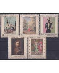 F-EX42124 CZECHOSLOVAKIA MNH 1967 ART PAINTING MAJERNIK GRUND BRANDL TICHY.