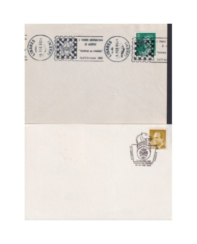 F-EX1935 ESPAÑA SPAIN. 11 SPECIAL CANCEL CHESS AJEDREZ.